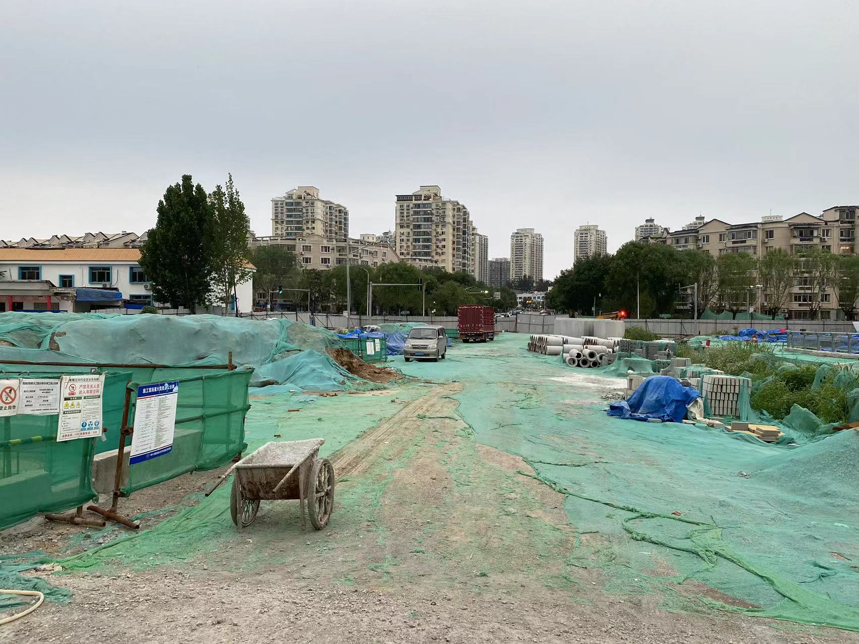 连接太平庄中街的清河桥北面已经没啥遮挡开通指日可待啊天通苑的第三